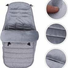 Baby Stroller Sleeping Bag Footmuff - Grey - View 3
