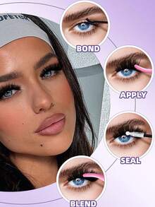 YIDUO 200D Bulu Mata Gugus Lembut, Bulu Mata Individual Ultra Lembut dan Padat, Ekstensi Bulu Mata Cat Eye Wispy DIY untuk Riasan Salon, Hadiah Riasan Liburan - MultiWarna - View 5