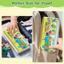Mini Magnetic Blocks Farm Animals Travel Toys, 35PCS Portable STEM Magnetic Building Cubes With Metal Storage Box For Kids Ages 3-8, Road Trip & Airplane Essentials - Multicolor - View 4