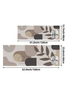 DAJIANG 1pc Nordic Minimalist Long Runner Rug, Kitchen Mat, Suitable For Bathroom, Kitchen, Outdoor, Hallway, Bedroom, Living Room, Machine Washable, Easy To Clean, Non-Slip Entryway Mat, Bedroom Decor Rug Accessory - Multicolor - View 3