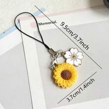 1/3 dây treo điện thoại hoa hướng dương, phụ kiện nhỏ sáng tạo, thích hợp làm quà tặng - Nhiều màu - Xem 7