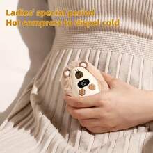 Plush Cute Pet Hand Warmer, 3-Level Temperature Adjustment, Digital Temperature Display, Compact Portable Comfortable Grip - Winter Essential Heating Device, Battery Capacity: 2000mAh - Multicolor - View 6