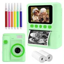 Kamera Digital Cetak Instan untuk Dewasa dan Anak-anak, Kamera Video Selfie HD 1080P dengan Layar 2,4 inci, Printer Portabel dengan Zoom Digital 16X, Efek Filter MP3, Kit Kamera Lengkap dengan Kertas Cetak dan Kartu Memori, Hadiah untuk Perjalanan, Liburan, dan Acara Keluarga. - XX-Beraneka Warna - View 20