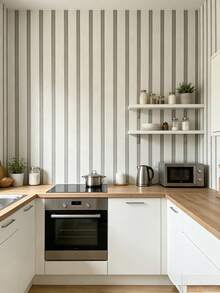 1 Roll Vinyl Wallpaper, Waterproof, Self-Adhesive, Easy To Clean And Easy To Remove. Suitable For Home DIY Decoration, Can Be Applied To Ceilings, Partition Walls And Curved Walls. Suitable For Bedroom And Kitchen Decoration. 17.7 Inches * 39.3 / 118.1 / 196.8 / 393 Inches - 1PC - View 14