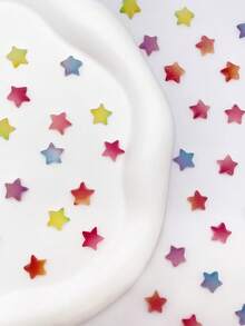 35pcs Random Color Sugar Heart & Star 3D Cute Cream Glue Gradient Nail Art Charms, Small Decorative Accessories For Phone Cases, Hair Clips, Earrings - Multicolor - View 11