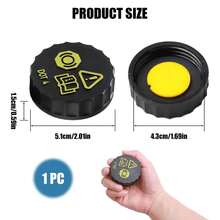 Car Brake Fluid Reservoir Caps Double-Layer Dustproof Brake Caps Replacement High-Density Brake Fluid Cover For Auto Motorcycle - 1 - View 6