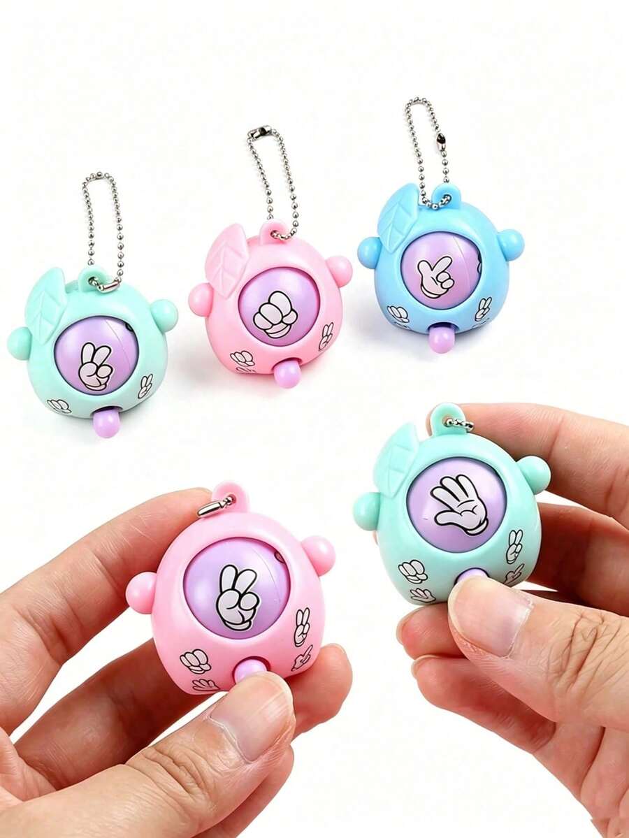 24pcs Rock Paper Scissors Game Keychain, Finger Pendant, Creative Accessory, Automatic Switching Pattern Rock Paper Scissors Egg Keychain - Suitable For Party Favors, Gift Bag Fillers, Fun Souvenir Gifts, Also Perfect For Back To School Gifts, Carnival, Thanksgiving, Halloween, Easter Gift Bag Fillers, Reward Gifts, Birthday Party Favors, Back To School Season, Home Decor, Household Essentials, Women's Gifts, Men's Gifts, Suitable For Halloween, Men's Theme Party Gifts