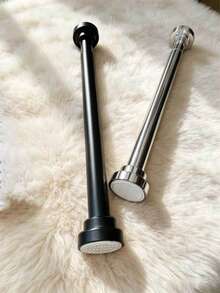1pc Extra Long Stainless Steel Telescopic Shower Curtain Rod, Curtain Rod, Door Curtain, Wardrobe Rod, Shower Curtain Rod, Tension Rod, Clothes Drying Rod, Pull Curtain Rod, Window Curtain Rod, Wardrobe Hanging Rod, Extendable Rod, Laundry Drying Rod, Hanging Rod Bracket, Kitchen Utensil Storage Rod, Black Room Divider, Spring Curtain Rod, Spring Shower Curtain Rod, No Drilling Required, Adjustable Bathroom Divider Spring Rod - A - View 4