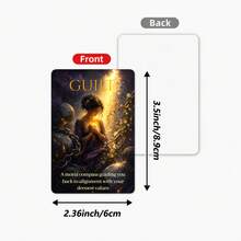 36Pcs Emotion Oracle Cards, Feelings Guidance Prompt Cards With Printed Meanings For Self‑Reflection Mindfulness Emotional Healing And Inner Self Growth Practice - Sets - View 4