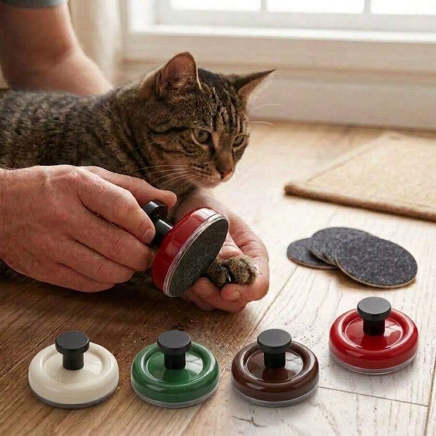 4pcs, Pet Nail Grinder + 3pcs Replaceable Sandpaper, Upgraded Silent Design, Comfortable Claw Care Tool, Dedicated For Cat And Dog Grooming, Easy Nail Trimming Without Skin Damage, Practical And Portable Pet Care Essential - View 1