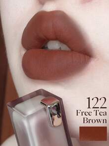 JOOCYEE MUDDY ROUGE Matte Velvet Soft Mist Lipstick Long-Lasting Non-Transfer Non-Fading - #122 Free Tea Brown - View 1