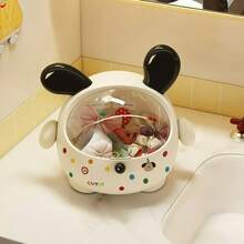 1pc Vanity Hair Accessory Storage Box Bathroom Hair Tie Hoop Clip Organizer Bathroom Hair Rope Necklace Jewelry Desktop Storage Box - Multicolor - View 11