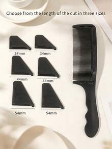7pcs Haircut Comb Set, Curved Barber Comb With Interchangeable Guide Guards 34/44/54mm For Self Haircut At Home Beginners Even Cut Fade, Anti-Static Back To School Essentials Hair Tools Hair Accessories For Men Women - A - View 3