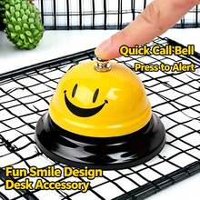1pc Metal Call Bell, Desktop Service Bell, Electroplated Surface, Suitable For Hotel, School, Restaurant, Warehouse And Other Places, Can Be Used As Desktop Service Bell, Graduation Gift And Back To School Gift. - One Size - View 5