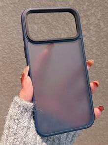 極簡霧面硬殼壓克力材質藍色手機殼，適用於 iPhone 18 Pro Max/18 Pro/18/17 Pro Max/17 Pro/17 Air/17/16/16 Pro Max/16 Plus/16 Pro/16E/15/15 Pro Max/15 Pro/15 Plus/11/12/13/14 Pro Max/XS/XR/11 Pro/11 Pro Max/12 Pro/12 Pro Max/13 Pro/13 Pro Max/14 Pro/14 Pro Max，超硬超厚 - 寶藍色 - 查看 2