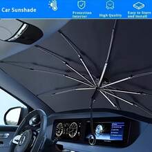 Universal Car Sunshade, Easy Installation And Foldable Storage, Suitable For Sedans, SUVs And Trucks - Heat-Resistant Sunshade, Essential Car Accessory For Summer, Practical Car Interior Sun Protection Accessory, Keep Car Interior Cool - Multicolor - View 12