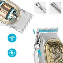 Dam Hair And Beard Trimmer. 6800 Rpm And Lithium Battery With 1500 MAh. - View 3