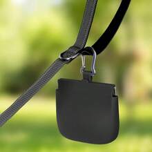 1pc Silicone Dog Treat Pouch, Hands‑Free One‑Hand Quick Open Anti‑Spill Snack Storage Bag With Carabiner Clip, Odor‑Resistant Washable Clip‑On Treat Holder For Puppy Small Large Dogs Outdoor Hiking Walking Obedience Training For Wet Dry Pet Snacks - Multicolor - View 6