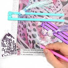 1pc Diamond Painting Positioning Ruler, Tassel Bookmark, Diamond Canvas Storage, Fixed Release Paper, Essential DIY Tools For Diamond Painting, Perfect Gift For Family And Friends On Holidays - A - View 5