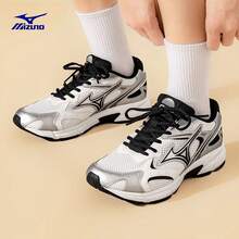 Mizuno New SPEED 2K Cushioned Mesh Breathable Versatile Casual Running Shoes, Unisex - Silver/Black - View 2