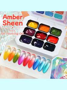 UR SUGAR 4-In-1 Soak-Off UV/LED Gel Polish, High Gloss Shiny Metallic Reflective Gel Polish, Professional Nail Salon Use - Multicolor - View 20
