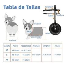 Silla de Ruedas Ajustable para Perros y Gatos, Andadera de Aluminio para Soporte de Patas Traseras, Largo, Ancho y Alto Regulables - Negro - Ver 2