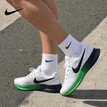 Nike Sepatu Olahraga Pria Run Swift 3 Terbaru: Sepatu Lari Kebugaran yang Empuk, Ringan, dan Bernapas - Putih/Hitam Hijau - View 4
