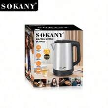 SOKANY 09022 Electric Kettle, 2.3L Large Capacity, 1500w Fast Boiling, 304 Stainless Steel Material, One-Button Switch, Suitable For Family, Dormitory, Office, And Other Scenarios. - Silver - View 9
