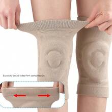 1pc/2pcs Sports Knee Pads, Silicone Protective Compression Knee Sleeves, Unisex Joint Protection, Anti-Collision Gear, Suitable For Running, Hiking, Dancing, Jump Rope, Basketball, Cycling, Ice Skating - Multicolor - View 5