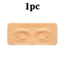 5D Realistic Silicone Eye Makeup Practice Board, Easy To Clean And Reusable Face Painting Practice Tool, Ideal For Artists And Beginners, Perfect For Makeup Artists To Practice Makeup Skills - Red and White - View 7