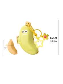 Yellow Banana-Shaped Toothbrush Holder With Small Banana-Shaped Toothpaste Portable Storage Box, Travel Storage Portable Tool, Toothbrush Head Protective Clip, Toothbrush Storage Clip, Toothbrush Dust-Proof Protective Cover, Toothpaste Holder, Portable Design Easy To Carry, Dust-Proof Lid, Suitable As Gift For Couples, Friends, Family, Teachers, Travel Enthusiasts, Home, Dorm, Vacation Essential, Suitable For Birthday Gift, Back To School Gift, Wedding Accessory, Spring And Summer Essential - Multicolor - View 11