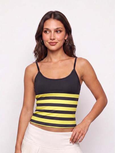 Women's Halloween Camisoles Bee/Ladybug Sleeveless Costume Tank Tops