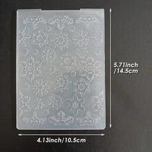 Christmas Embossing Plate Template, Winter Snowflake Gift Christmas Hanging Decoration Pattern DIY, Scrapbook Greeting Card Planner Decoration, Compatible With Most Embossing Machines - Christmas - View 12