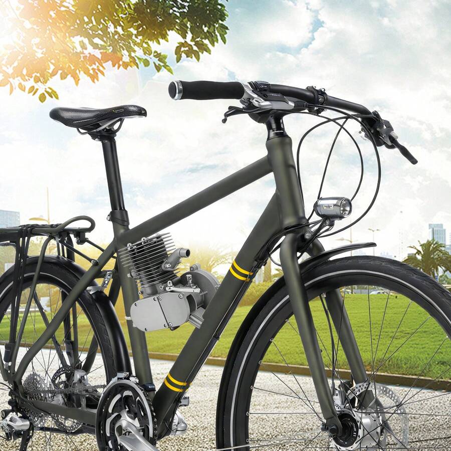 100CC 2‑Stroke Bicycle Engine Kit, Complete Gas Motor Conversion Kit Max Speed 45km/H For 26‑28 Inch V‑Frame Mountain Road Bikes - D - View 1