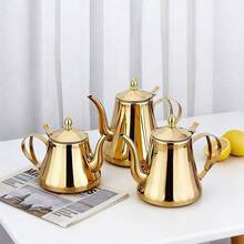 Stainless Steel Tea Pot Set With Removable Filter - Includes Coffee Pot And Filter, Elegant Gift Box Packaging - Suitable For Home, Restaurant, Outdoor Use - Dishwasher- Tea Pot And Cup Set, Teal Green Kitchen Accessory, Perfect For Back To School - Multicolor - View 5