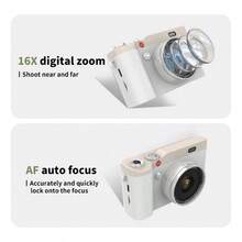 New Digital Camera Vintage CCD High Definition Flip Screen Entry Level DSLR Camera 4K High Pixel Dual Lens Fill Light Gift For Friends Classmates Holiday - View 5