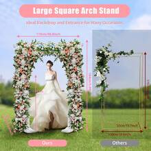 DONSU Metal Wedding Flower Stand, Wedding Flower Stand, Gold Flower Stand - 1 - View 4