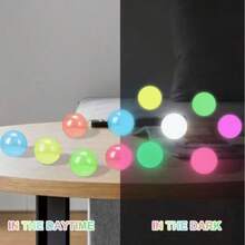 1/2/4/8 piezas Bolas adhesivas que brillan en la oscuridad, bolas que brillan en la oscuridad y se adhieren al techo, bolas de techo elegantes - Multicolor - Ver 5