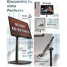 TabHolder, Soporte Ajustable para Tablet 7-10', inclinación 270°, Soporte Premium de Escritorio para iPad, Kindle, Surface y Tab - tipo de estilo como en la imagen - Ver 3