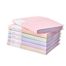 A4 Morandi Color Insert Folder, Transparent Clear, Dedicated Storage Binder, Archive Folder, Test Paper Collection Binder, With Transparent Inserts, Multi-Layer Document Binder, Music Sheet Binder, Student Test Paper Storage Bag, Photo Checklist Storage Bag - Multiple Styles - View 5