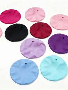 10/5/1pc Beverage Cup Covers, For Alcohol Protection, Reusable Waterproof Fabric Beverage Cup Covers, With Straw Hole, Prevent Beverage From Being Spiked In Bars - Multicolor - View 2