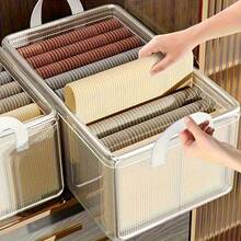 1pc Transparent Handbag Storage Box, Space-Saving Closet Organizer, Portable Dust-Proof Bag Storage Box, Can Store Handbags, Backpacks, Wallets, Dresses, Women's Clothing And Accessories, Multi-Purpose Suitable For Snacks, Kitchen, Bathroom, Dorm And Travel Use - Multicolor - View 4