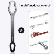 1pc Multifunctional Universal Torx Wrench 9‑17mm, Adjustable Self‑Tightening Double End Wrench, Metric & SAE Size, For Car Repair Household Maintenance - A - View 5