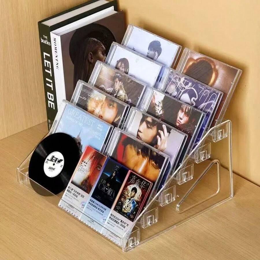 7 Layer Multifunctional Acrylic Display Stand, Suitable For Collectibles - CD, Badges, Figurines, Cards, Cosmetics, Jewelry, Medicine, Stackable, Multi-Layer Design, Organize Space, Home Desktop Decor - Multicolor - View 1