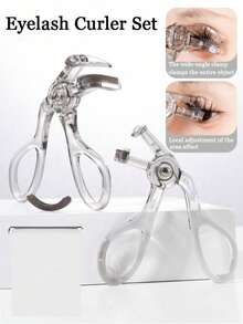 2/1pc Professional Eyelash Curler And Wide-Angle Shaping Tool, Non-Slip Handle, Wide-Angle Design For Long-Lasting Curl, Precise Eyelash Curling Rod, Suitable For Home Or Salon Use, Essential Ergonomic Beauty Tool - Multicolor - View 5