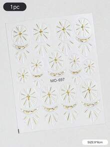 2 Styles Oracle Holy Light Pattern Decorative Stickers, Easy-Peel Adhesive Backing, Firm Adhesion, Freely Combinable Layout, Suitable For Phone Cases, Water Bottles, Digital Accessories, Various Storage Containers And Desktop Items, Used For Object Appearance Decoration And Modification - Decorative Stickers - View 8