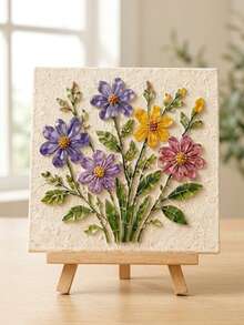 1 Set Kit Seni Mosaik Kaca DIY, Desain Serangga Alam dan Taman dengan Burung Kolibri, Lebah, Kupu-kupu atau Kumbang, 10 x 15 cm Set Kerajinan Gambar Mosaik Mini Buatan Tangan untuk Pajangan Meja, Dekorasi Rumah Bergaya Pedesaan, Proyek Seni Kreatif dan Hadiah - Set Manik-Manik DIY - View 1