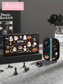 Ayotu Ghost & Bat & Pumpkin Theme Switch Protective Case, Compatible With New Switch 2 (2025)/Switch NS/Switch OLED, Can Be Used In Docking Station Without Removing Protective Case, Universal Game Controller Protective Cover, Switch Game Accessories, Anti-Drop Anti-Scratch, Halloween Theme. - View 5