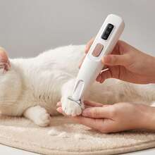 Pet Grooming Electric Clipper, Low Noise USB Rechargeable Dog Nail Trimmer With LED Light, Multi-Function Pet Grooming Scissors For Nails, Eyes, Ears, Face, And Butt - Multicolor - View 2