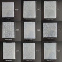 Christmas Embossing Plate Template, Winter Snowflake Gift Christmas Hanging Decoration Pattern DIY, Scrapbook Greeting Card Planner Decoration, Compatible With Most Embossing Machines - Christmas - View 2